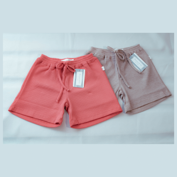 Short waffle HELENA (Coral) - Image 3